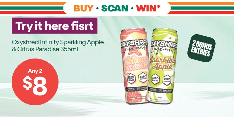 Buy Scan Win: Oxyshred - Oxyshred 355ml varieties - 2 for $8 - Buy Scan Win 