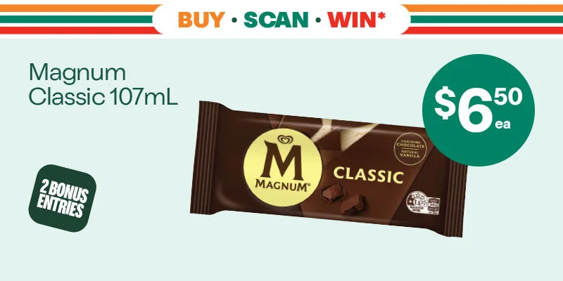 Buy Scan Win* - Bonus Entry - $6.50ea - Magnum Classic 107mL