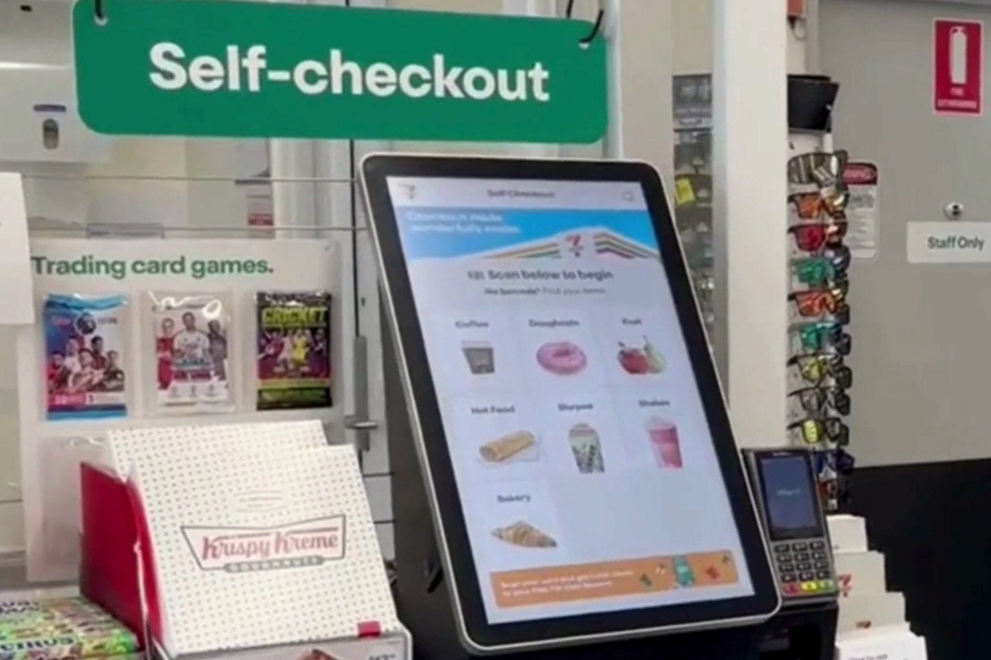 7-Eleven self-checkout kiosk