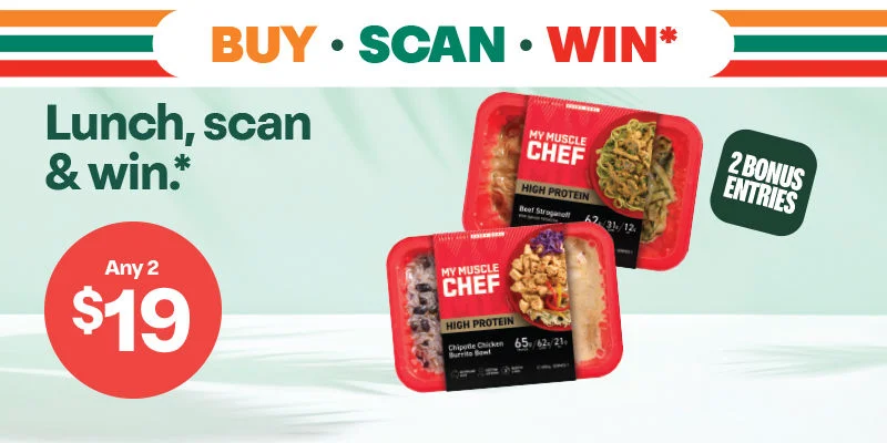 Buy Scan Win: MMC - My Muscle Chef 320-450g varieties (excludes Pro varieties) - Buy Scan Win - Lunch, scan & win* - 2 for $19 - 2 Bonus Entries 