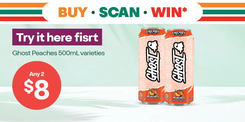 Buy Scan Win: Ghost Peaches 500mL varieties - Buy Scan Win - Try it here first - 2 for $8 