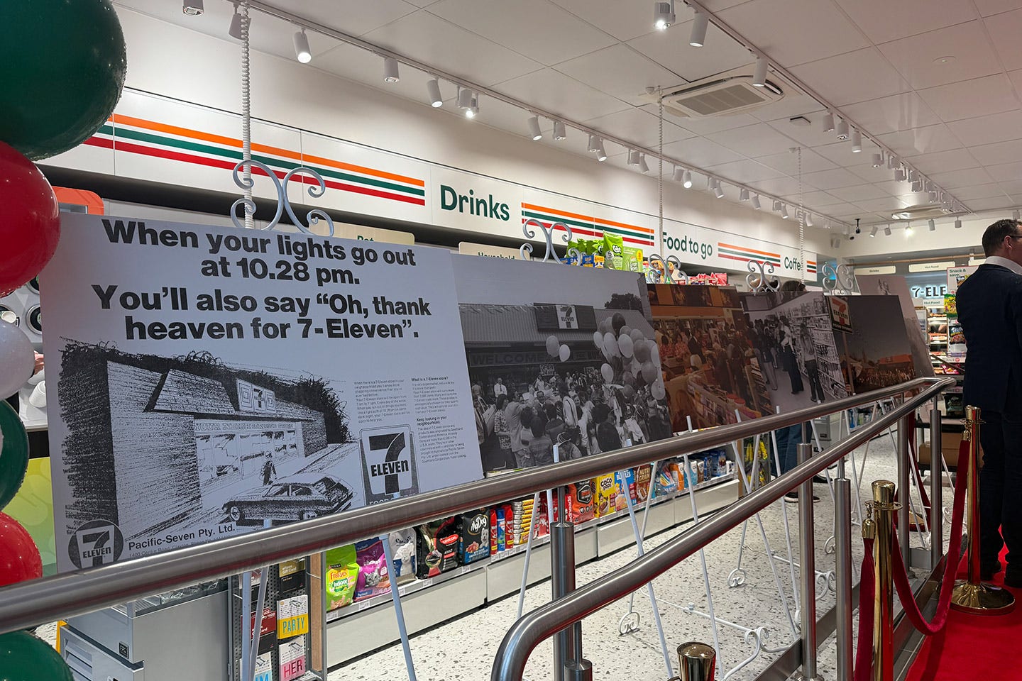 Team celebraing the re-launch of 7-Eleven Oakleigh