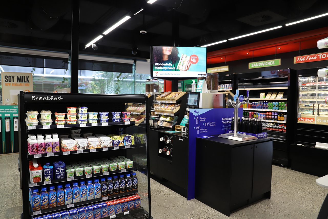 Picture inside a new 7-Eleven store