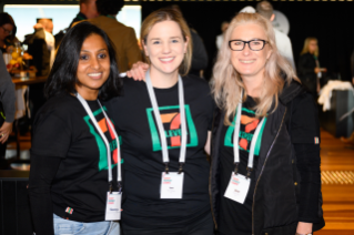 7-Eleven employees at a work function.