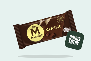 Any Magnum, Ben & Jerry’s, Cornetto, Paddle Pop, Calippo or Weiss ice cream product