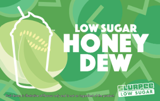 7-Eleven Slurpee Low Sugar Honey Dew Flavour