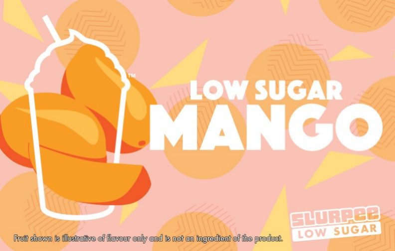 7-Eleven Slurpee Low Sugar Mango Flavour