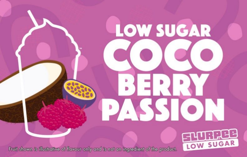 7-Eleven Slurpee Low Sugar Coco Berry Passion Flavour
