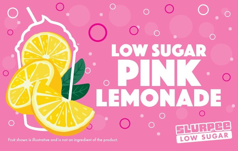 7-Eleven Slurpee Low Sugar Pink Lemonade