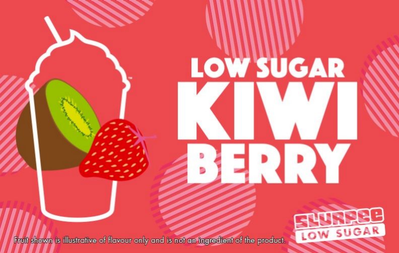 7-Eleven Slurpee Low Sugar Kiwi Berry Flavour