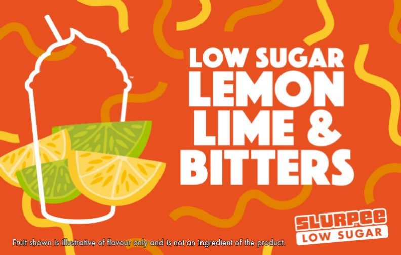 7-Eleven Slurpee Low Sugar Lemon Lime & Bitters Flavour