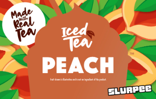 7-Eleven Slurpee Iced Tea Peach Flavour
