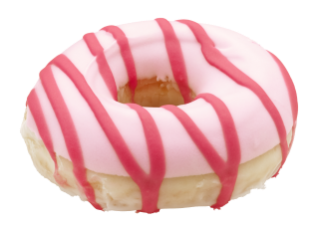 Krispy Kreme Strawberry Iced Doughnut