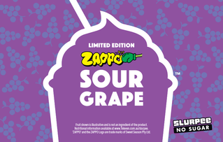 Limited Edition Zappo Sour Grape No Sugar