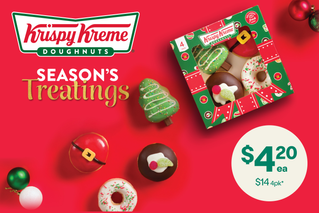 Krispy Kreme Season's Treatings - 4 pack for $14