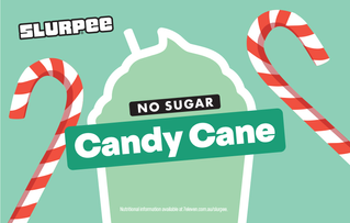 Slurpee No Sugar Candy Cane