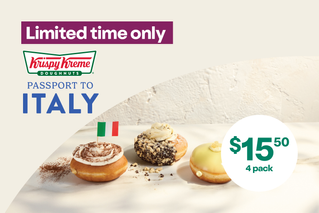 Limited time only. Krispy Kreme Passport to Italy. $15.50 4 pack. 