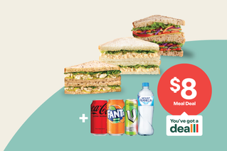 $8 Meal Deal - Make it a meal. Select a Classics or Simple Eats sandwich and a drink.*