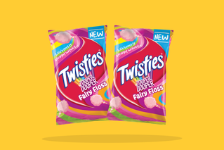 Twisties 65-90g varieties. 2 for $7.