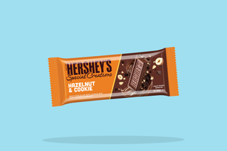 Hershey's Special Creations Hazelnut & Cookie 38g. Try it here first.