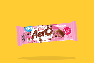 Nestle Aero Strawberry 60g. New to 7-Eleven. 