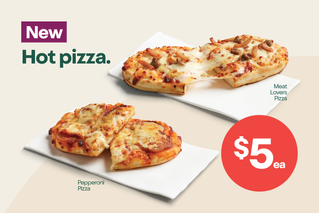 New. Hot pizza. $5ea