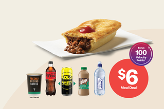Lunch your way. Select an eligible hot food item & a drink.* $6 Hot Meal. 