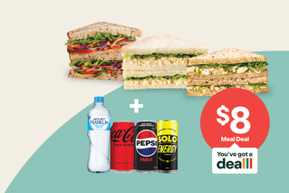 $8 Meal Deal - Make it a meal. Select a Classics or Simple Eats sandwich and a drink.*