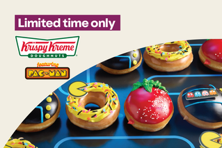 Limited time only. Krispy Kreme featuring PAC-MAN 4 Pack. $15.50 4 pack.