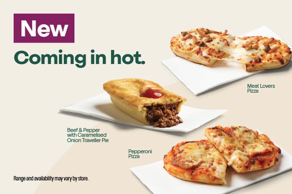New. Pizza. Coming in hot.