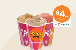 Save with My 7-Eleven. 7-Eleven Shakes, Frappés & Smoothies. $4ea Regular. 