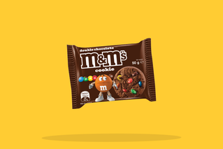 Double Chocolate M&M's Cookie 50g - New