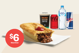 $6 Meal Deal. Lunch your way. Select an eligible hot food item & a drink.*