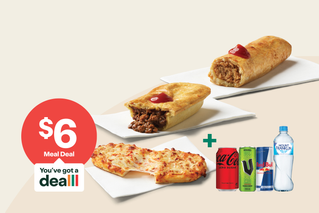 Lunch your way. $6 Meal Deal. Select an eligible hot food item & a drink.* 