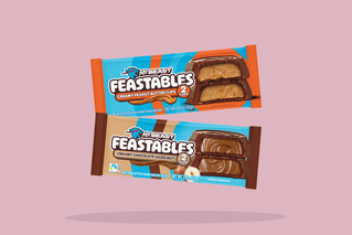 Feastables Cup 40g varieties. Try it here first. 