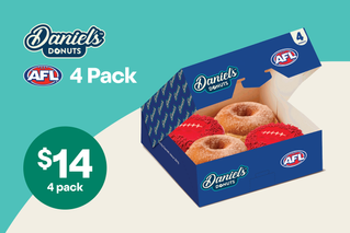 Daniel's Donuts AFL 4 Pack $14. 