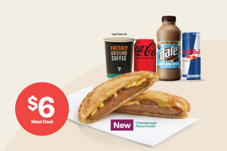 Make it a meal. $6 Hot Food and drink item