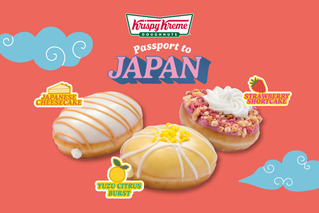 Krispy Kreme - Passport to Japan - Japanese Cheesecake, Strawberry Shortcake, and Yuzu Citrus Burst.