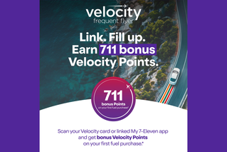 Between 12:01AM AEST on 31/07/2026 to 11:59PM AEST on 30/09/2026 (Offer Period), Velocity members that earn Velocity Points for the first time on fuel at 7-Eleven can earn 711 bonus Points on their first fuel purchase
