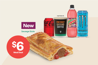 Make it a meal. $6 Hot Food and drink item