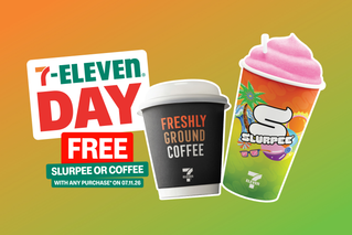 7-ELEVEN DAY - FREE SLURPEE OR COFFEE WITH ANY PURCHASE* ON 07.11.26 - 