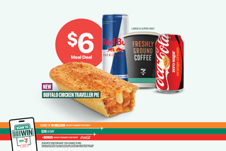 NEW GOURMET MEAL DEAL - SELECT ANY ELIGIBLE FOOD ITEM & DRINK - $8 MEAL DEAL - STEAK & MUSHROOM GOURMET PIE - 