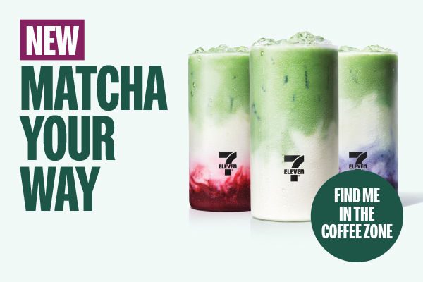 NEW MATCHA YOUR WAY - STRAWBERRY FLAVOUR, ORIGINAL MATCHA & BLUEBERRY FLAVOUR - FIND ME IN THE COFFEE ZONE