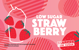 7-Eleven Slurpee Low Sugar Strawberry Flavour