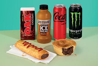 Add a selected* drink for only $3. With any Hot Food Purchase.