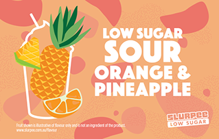 Slurpee Low Sugar Sour Orange & Pineapple